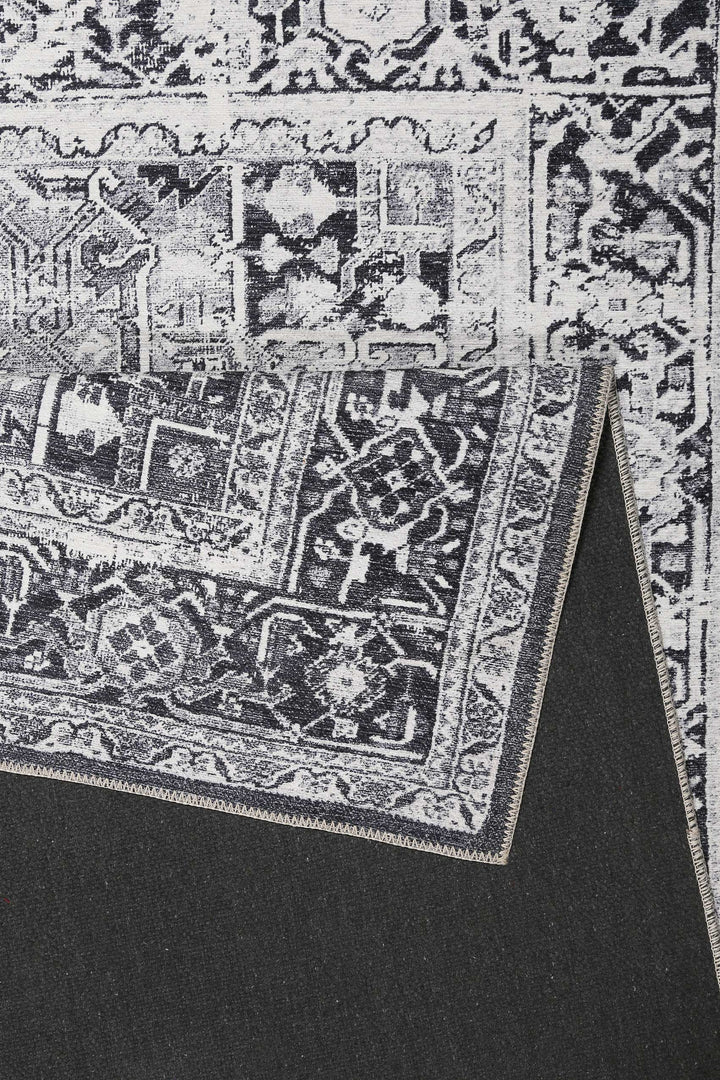 Seelace Teppich grau Kurzflor rechteckig