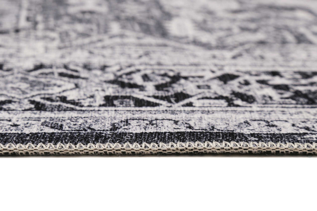 Seelace Teppich grau Kurzflor rechteckig