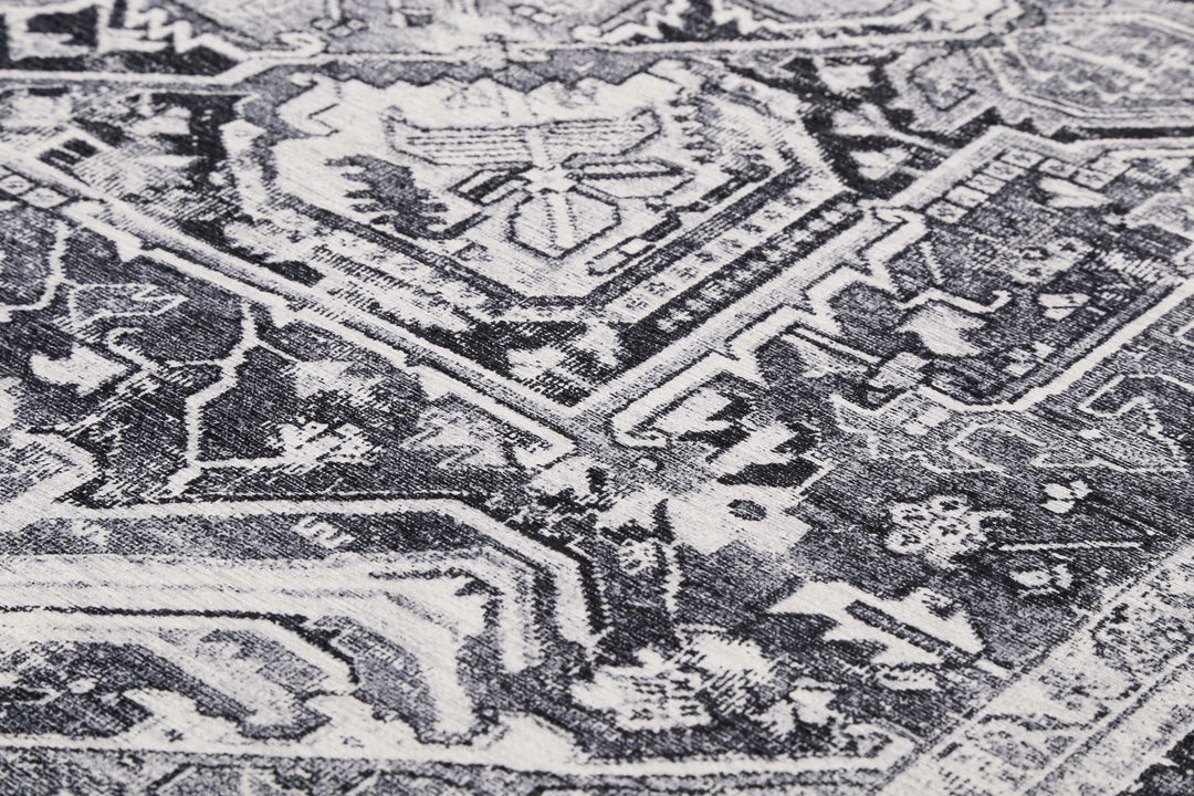 Seelace Teppich grau Kurzflor rechteckig