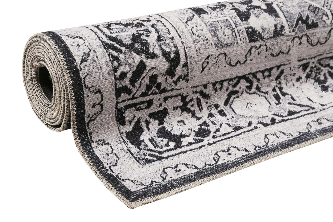 Seelace Teppich grau Kurzflor rechteckig