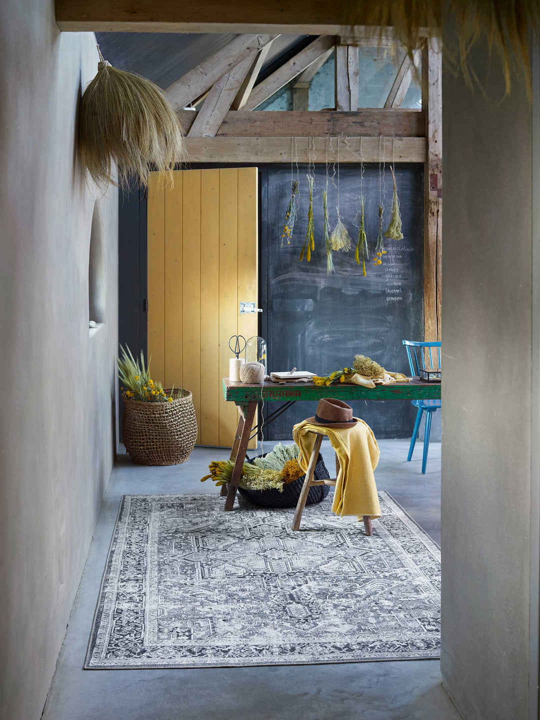 Seelace Teppich grau Kurzflor rechteckig