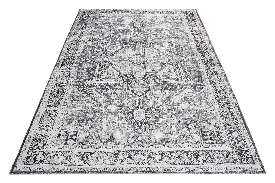 Seelace Teppich grau Kurzflor rechteckig