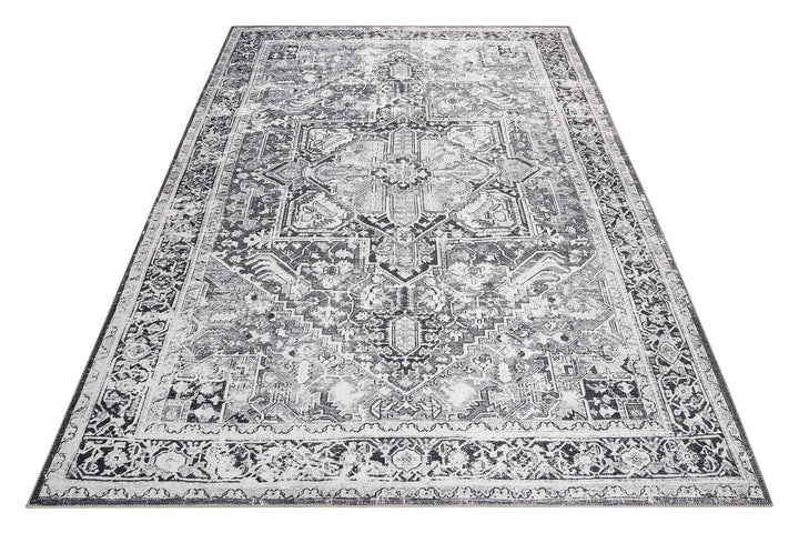 Seelace Teppich grau Kurzflor rechteckig