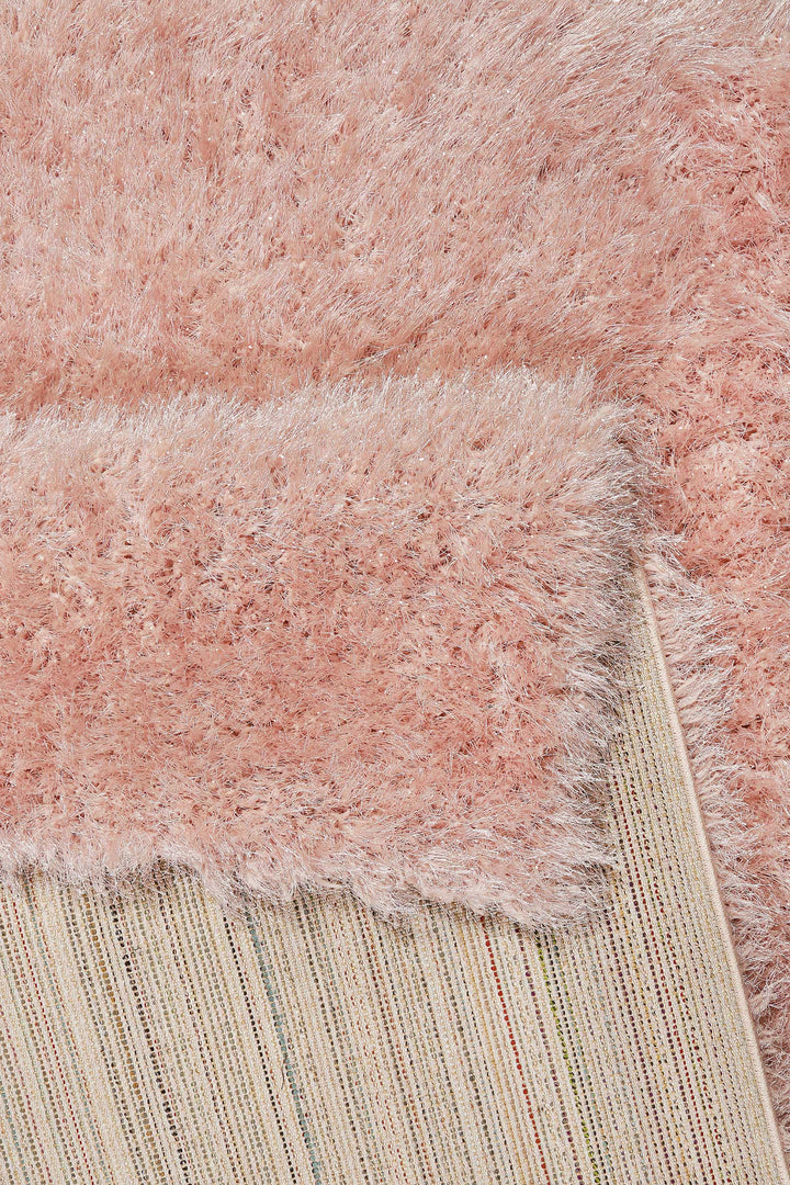 Shiny Touch Teppich rosa Hochflor rechteckig