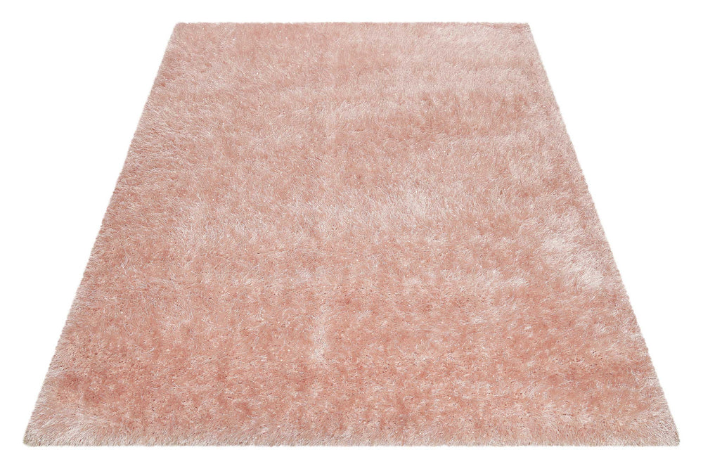 Shiny Touch Teppich rosa Hochflor rechteckig