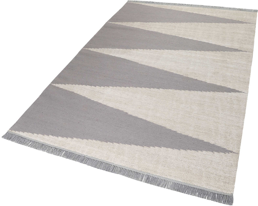 Smart Triangle Teppich natur Kurzflor rechteckig