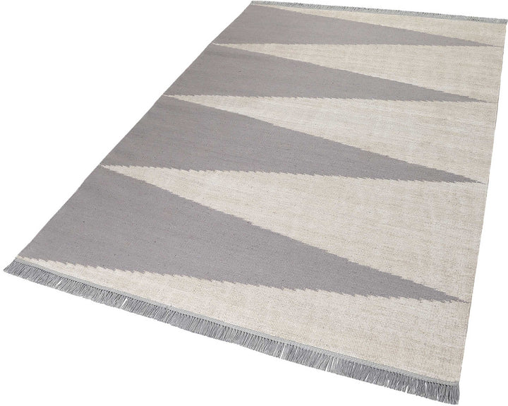 Smart Triangle Teppich natur Kurzflor rechteckig