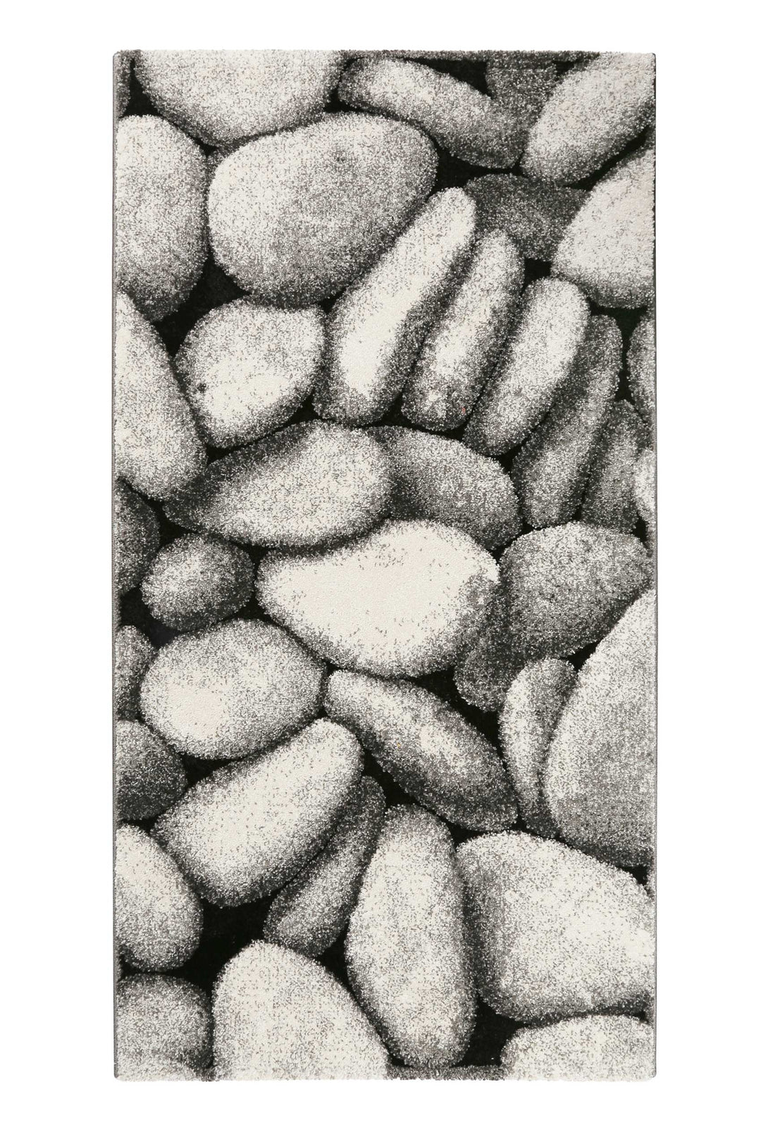 Stony Island Teppich silber Kurzflor rechteckig