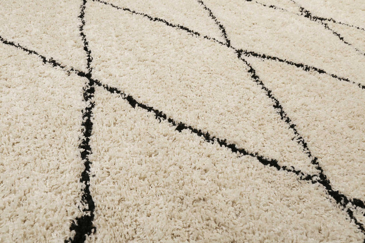 STUDIO one Teppich creme beige Hochflor rechteckig