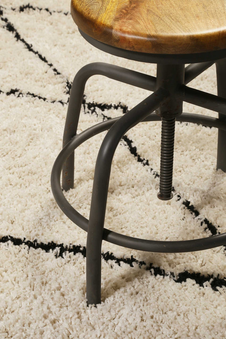 STUDIO one Teppich creme beige Hochflor rechteckig