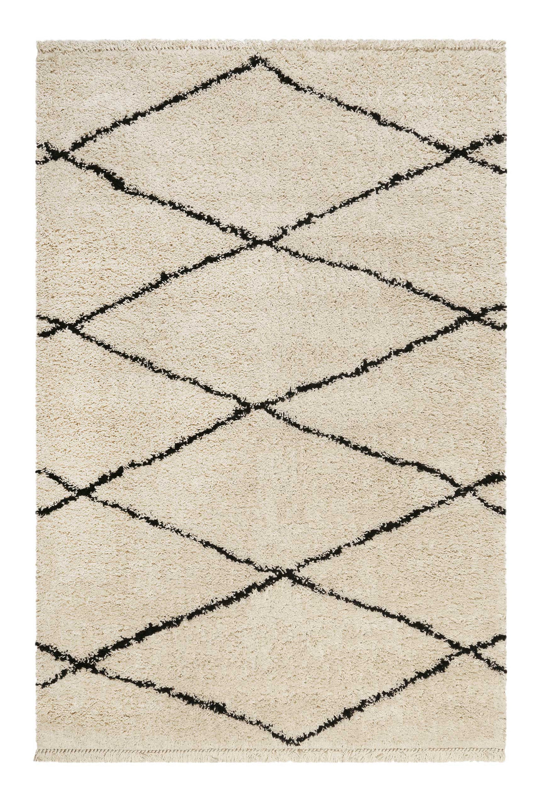 STUDIO one Teppich creme beige Hochflor rechteckig