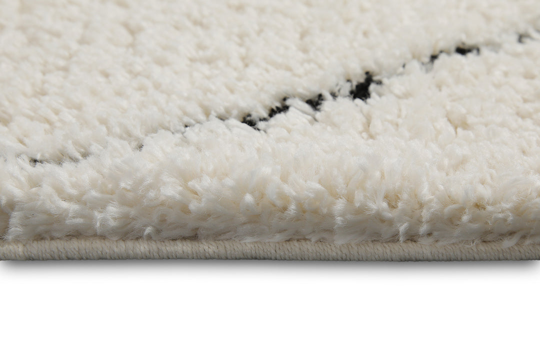 STUDIO two Teppich creme beige Hochflor rechteckig