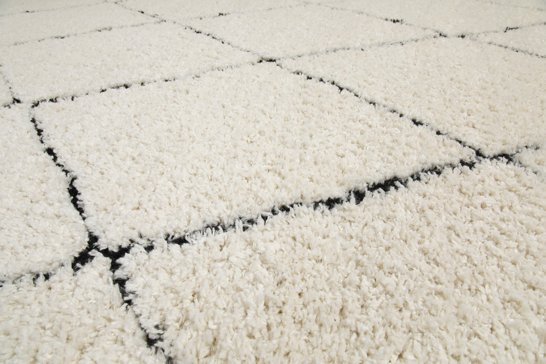 STUDIO two Teppich creme beige Hochflor rechteckig