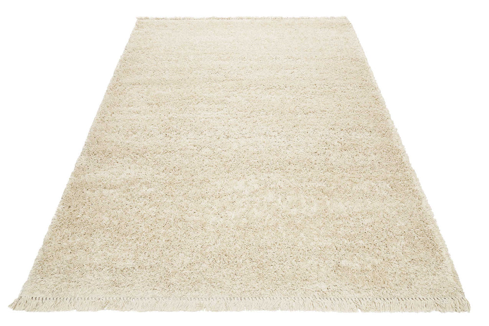 STUDIO zero Teppich creme beige Hochflor rechteckig