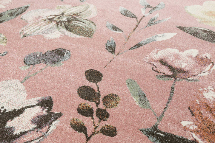 SUMMER BREEZE Teppich rose Kurzflor rechteckig