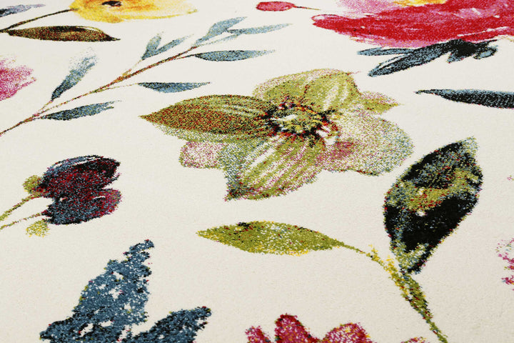 SUMMER BREEZE Teppich weiß Kurzflor rechteckig