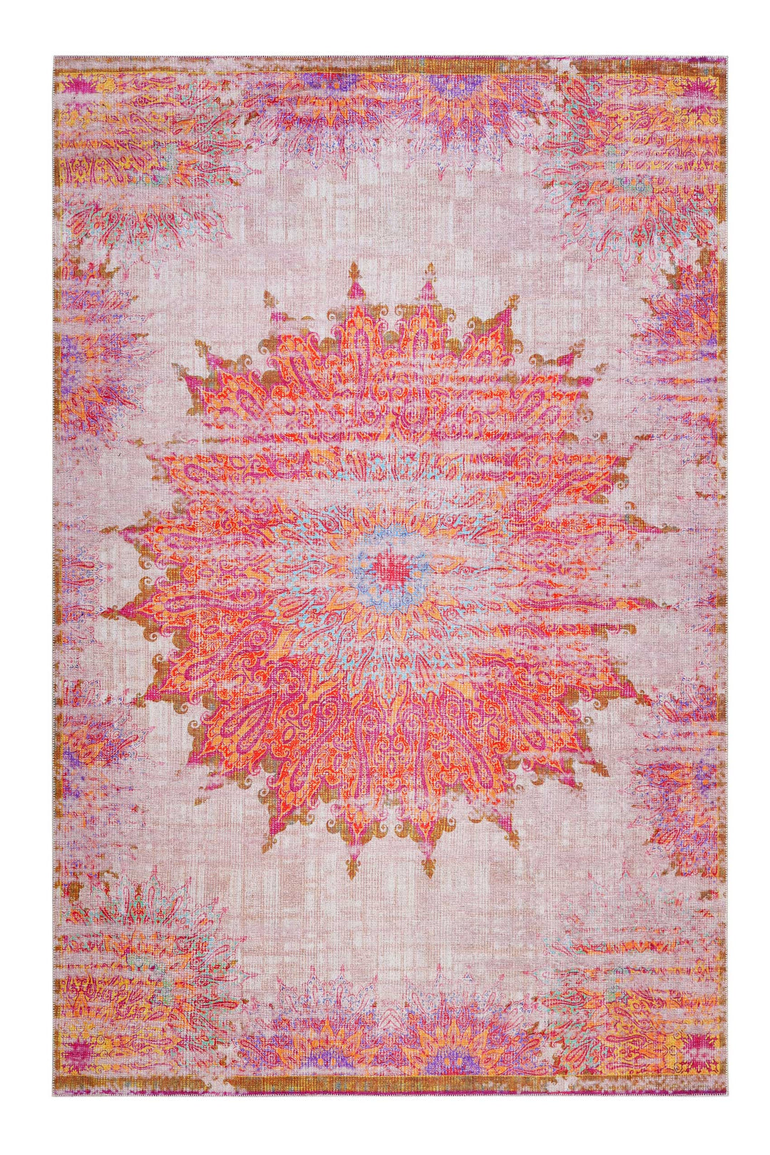 Sunkissed Teppich beige Kurzflor rechteckig