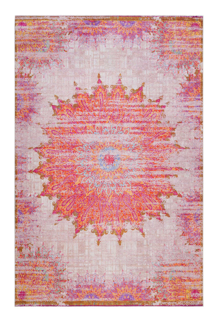 Sunkissed Teppich beige Kurzflor rechteckig