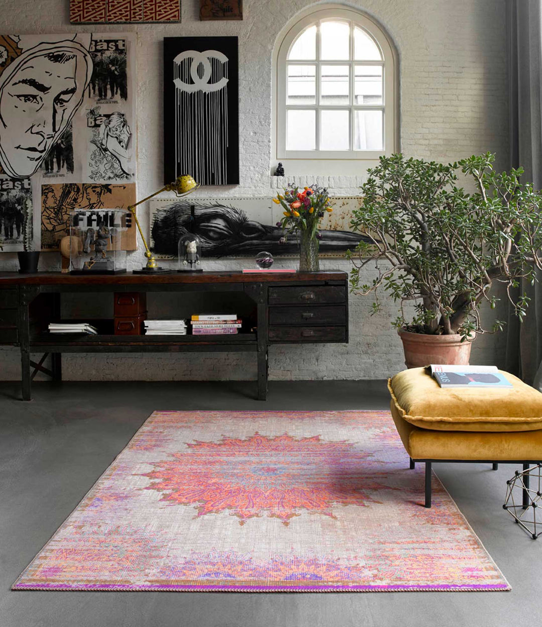 Sunkissed Teppich beige Kurzflor rechteckig