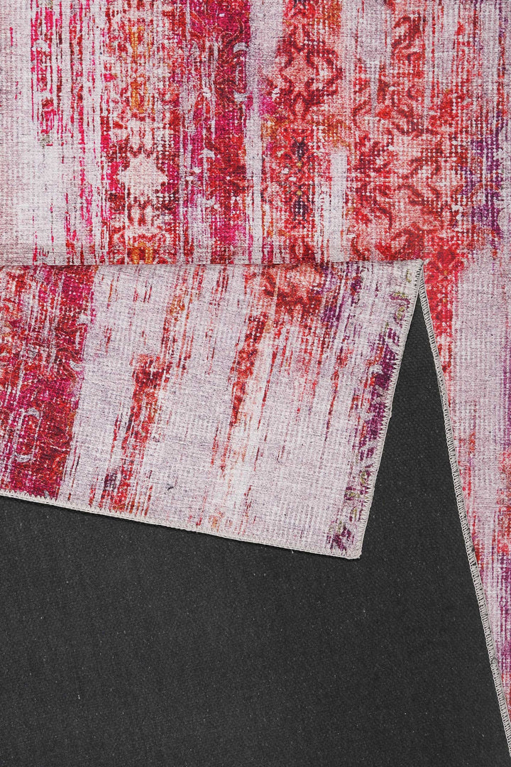 Sunset in Faro Teppich pink Kurzflor rechteckig