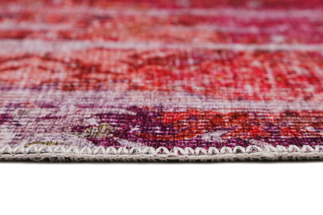 Sunset in Faro Teppich pink Kurzflor rechteckig