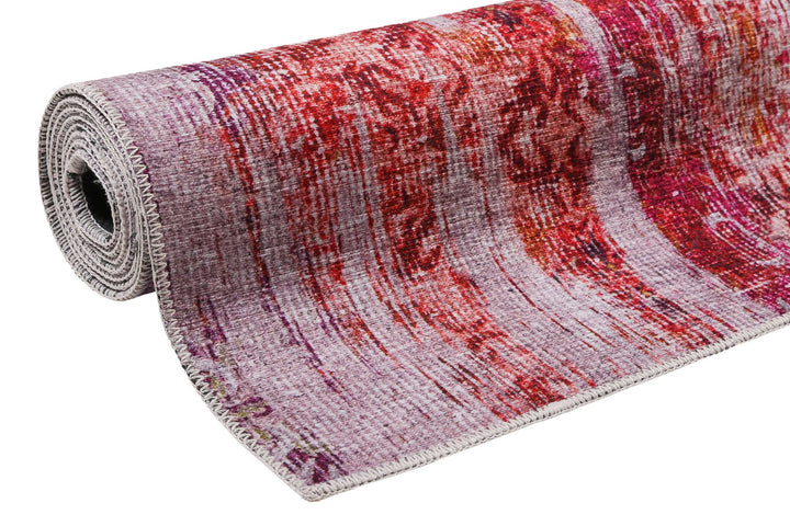 Sunset in Faro Teppich pink Kurzflor rechteckig