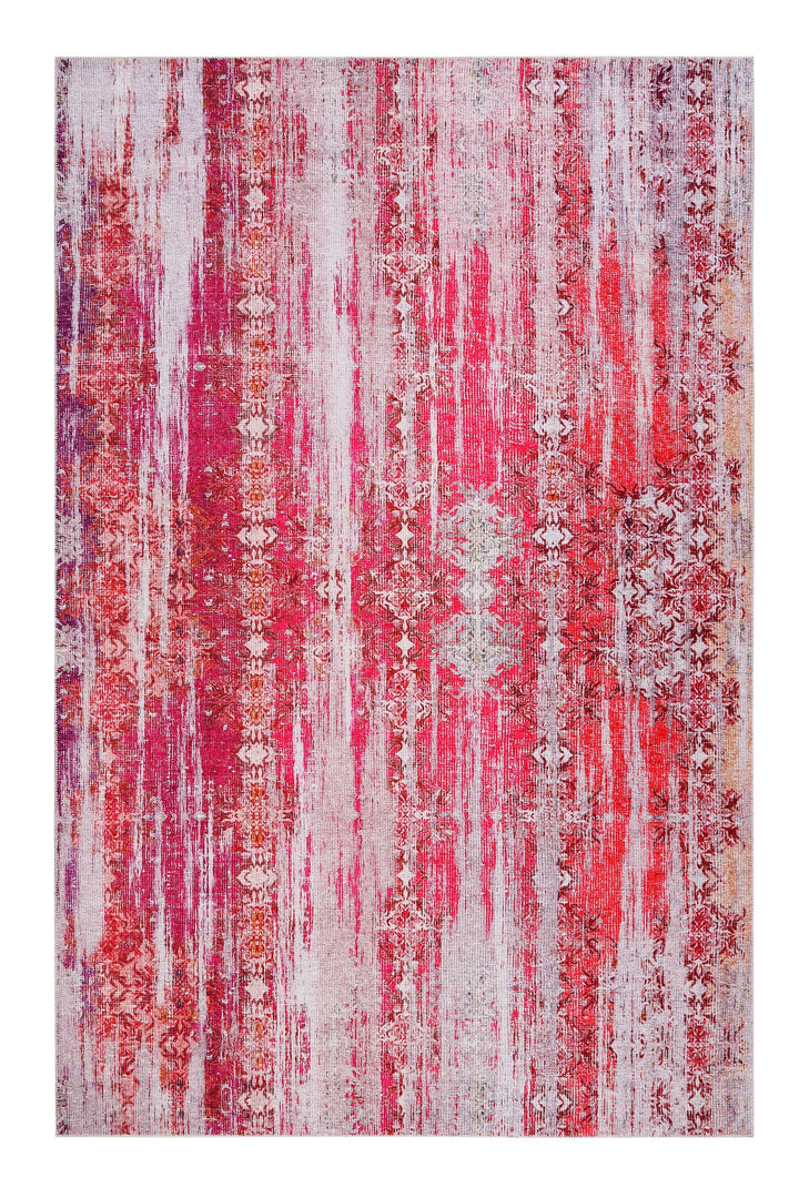 Sunset in Faro Teppich pink Kurzflor rechteckig