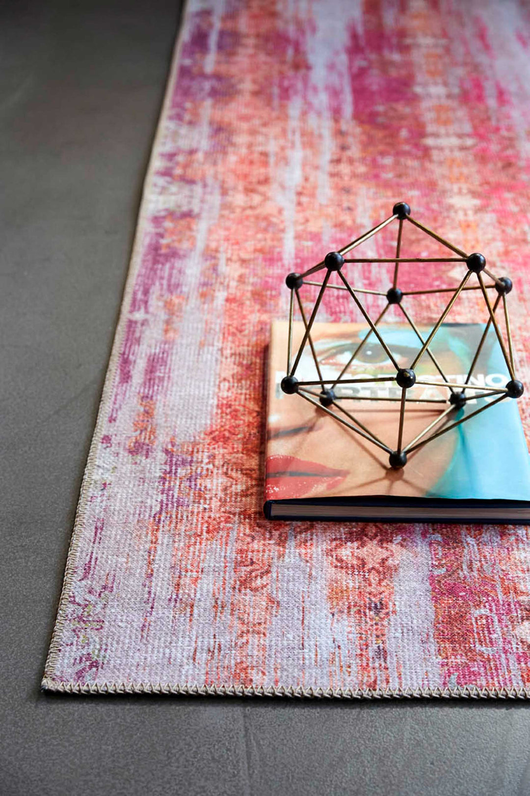 Sunset in Faro Teppich pink Kurzflor rechteckig