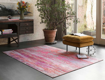 Vintage Teppich Rot Lila Orange Pink » Sunset in Faro « WECONhome