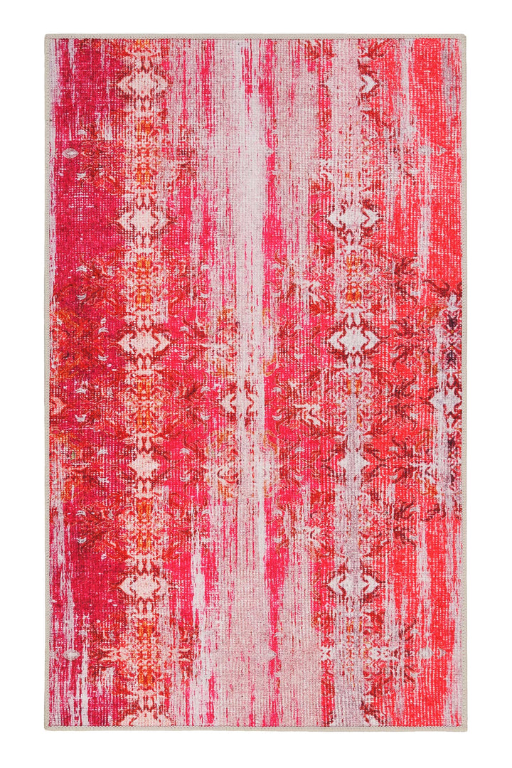 Sydney Badteppich rot Kurzflor rechteckig