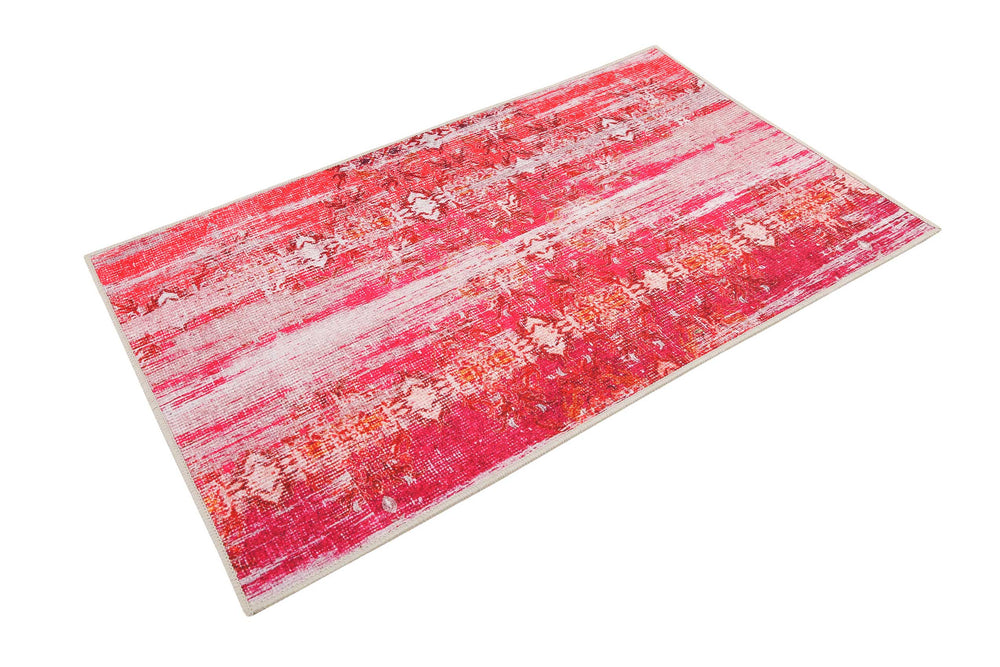 Sydney Badteppich rot Kurzflor rechteckig