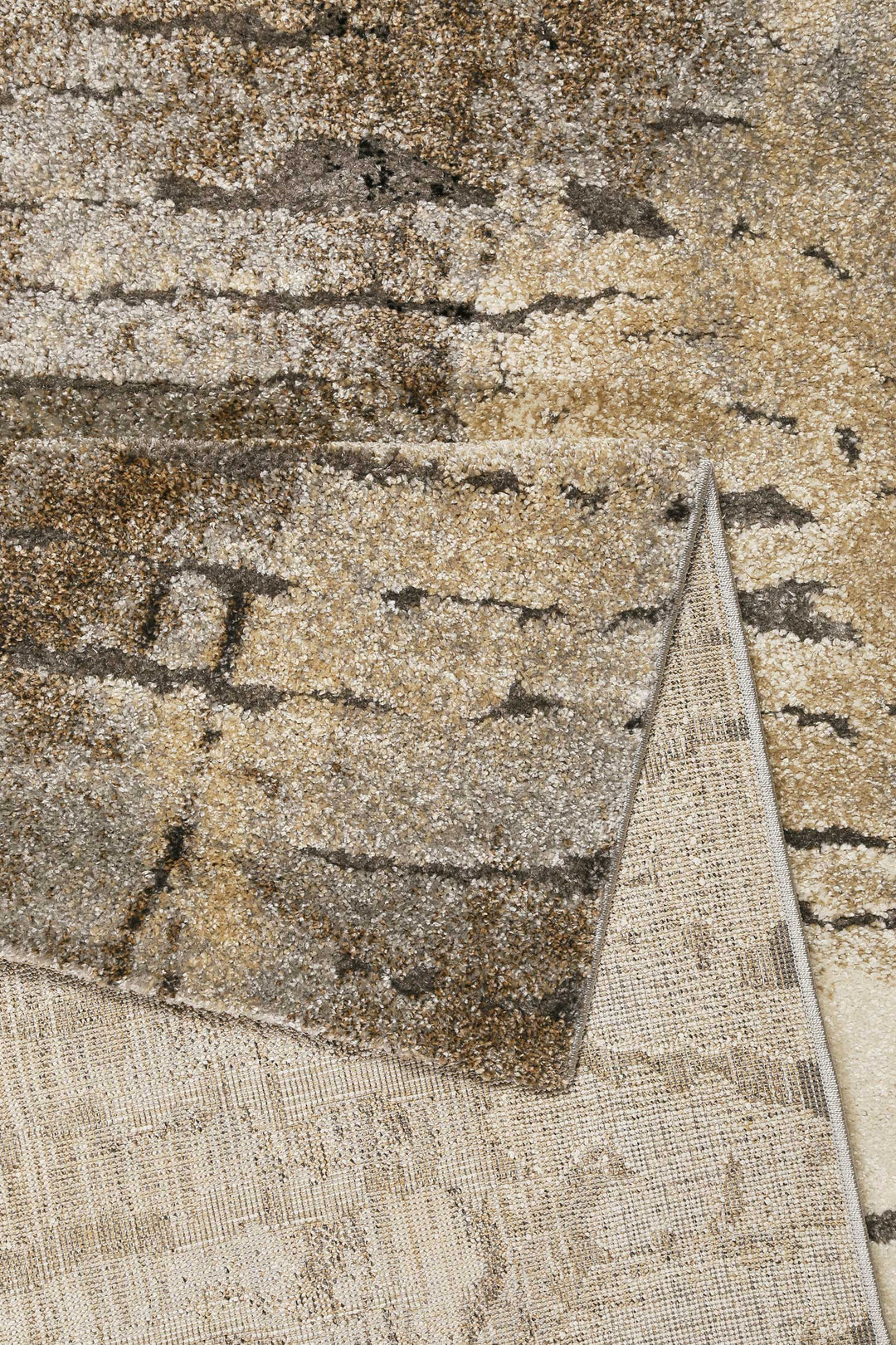 Timber Teppich braun Kurzflor rechteckig