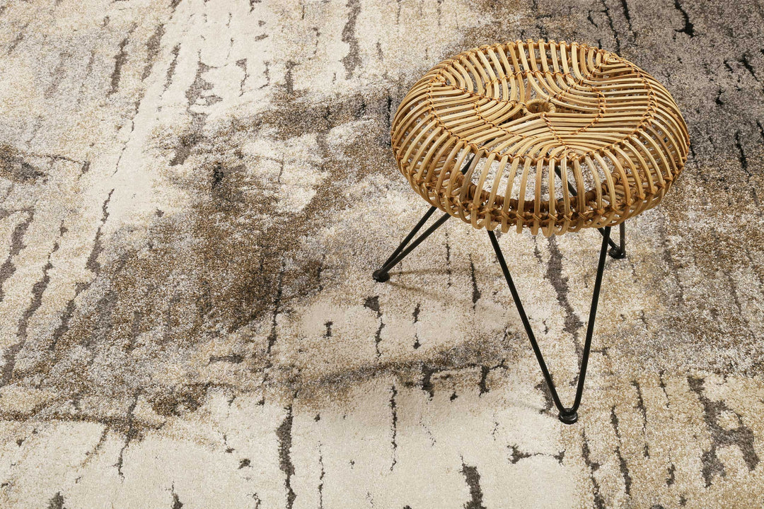 Timber Teppich braun Kurzflor rechteckig