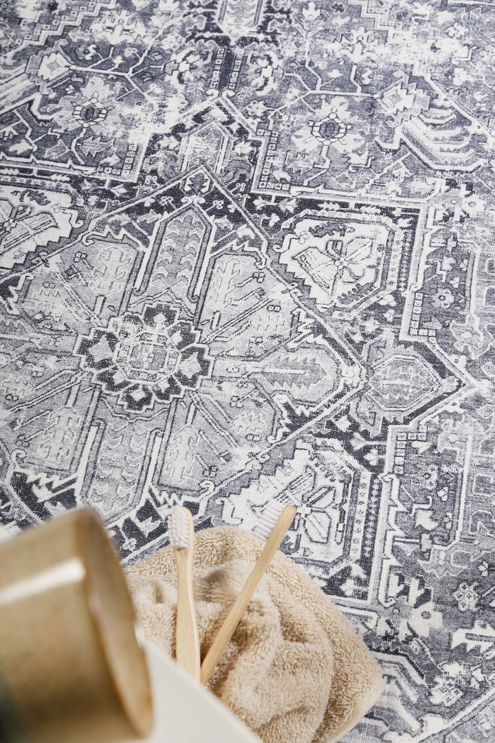 Badteppich Grau Vintage "Urban Estate" WECONhome
