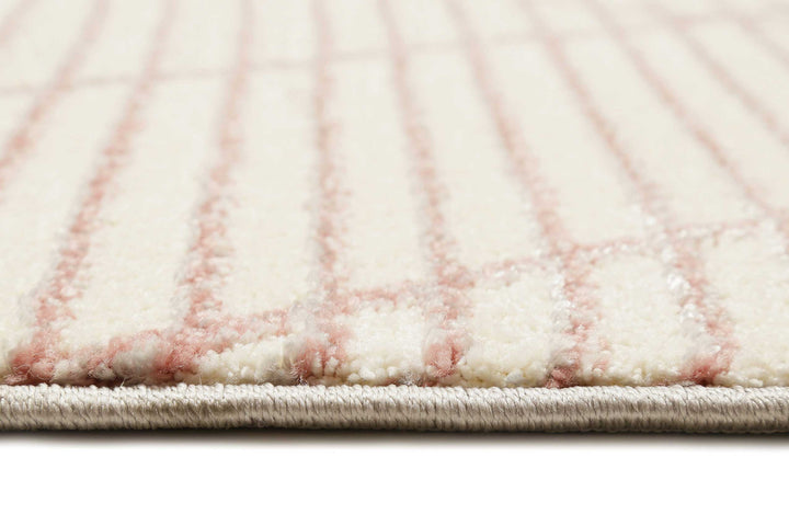 Velvet Walk Teppich rosa Kurzflor rechteckig
