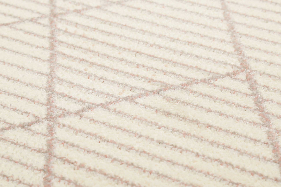 Velvet Walk Teppich rosa Kurzflor rechteckig