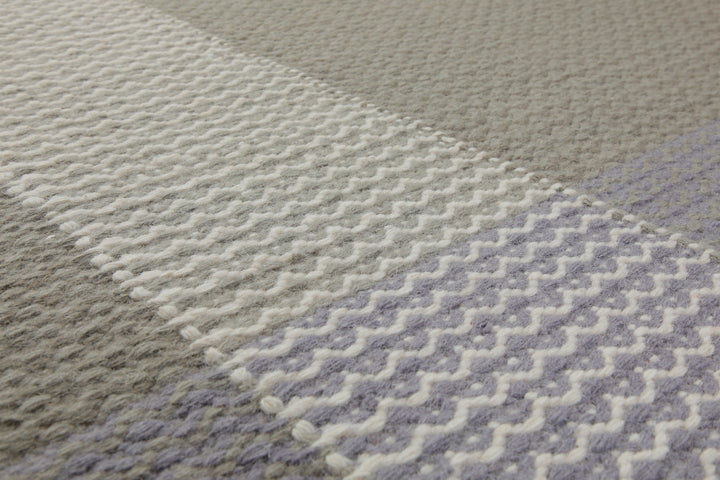 160x230 Teppich Wohnzimmer Greige trifft Hellblau – Skandi-Flachgewebe mit Charakter