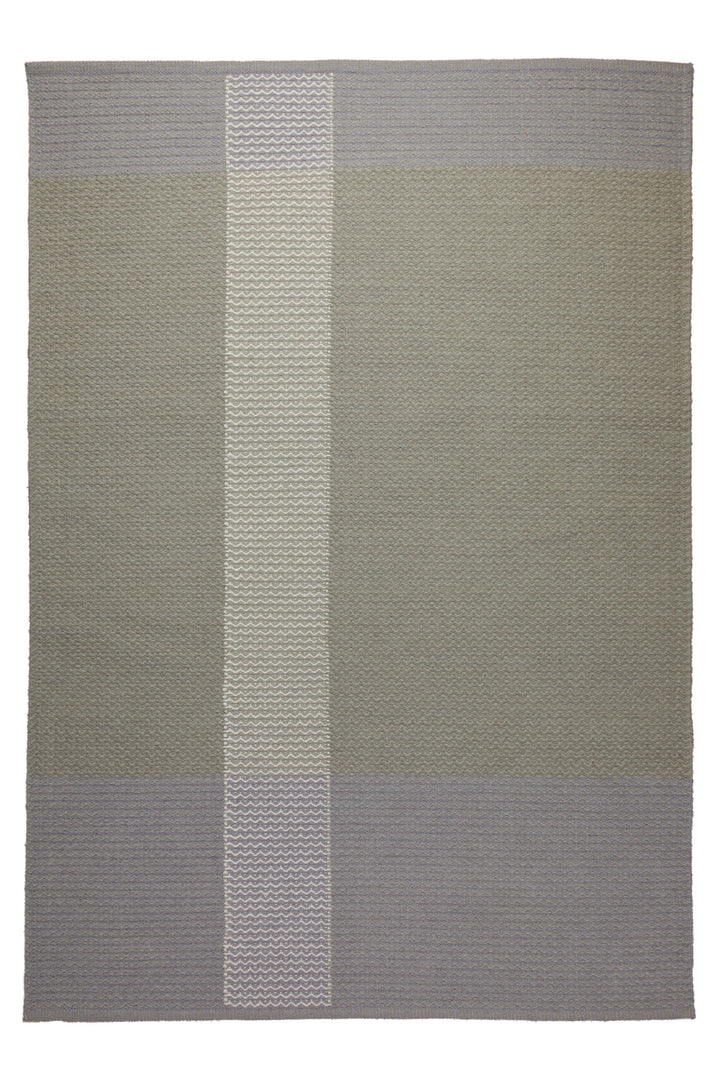160x230 Teppich Wohnzimmer Greige trifft Hellblau – Skandi-Flachgewebe mit Charakter