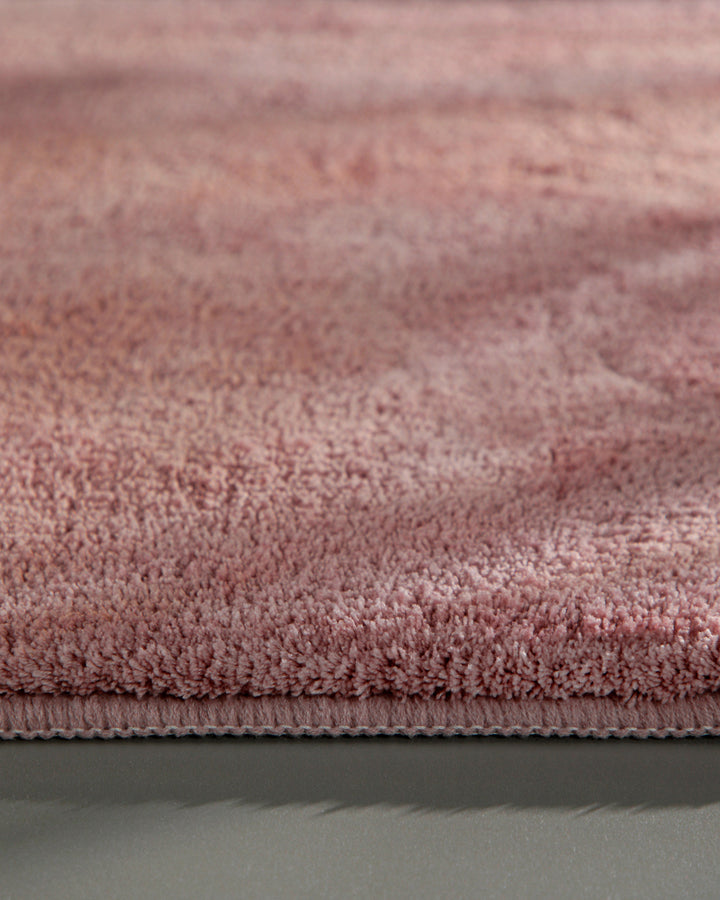 Badematte Badteppich Joris Rosa flauschig Detailbild Flor