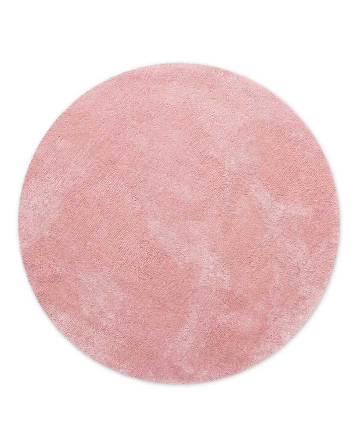 Badematte Badteppich Joris Rosa flauschig rund Freisteller Front