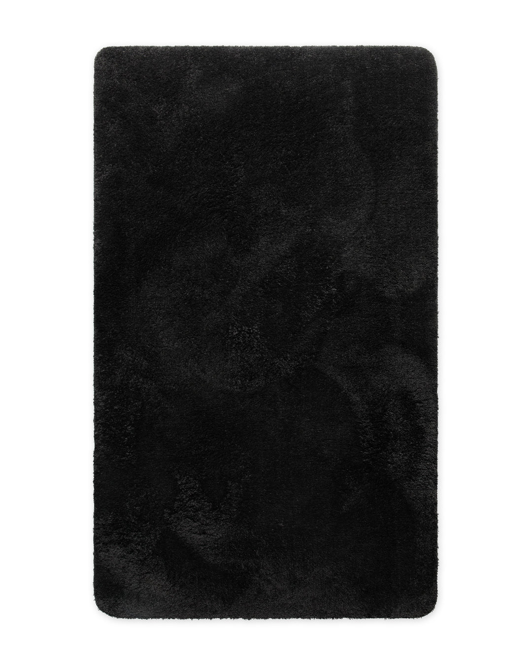 Badematte Badteppich Joris Schwarz flauschig Front Freisteller