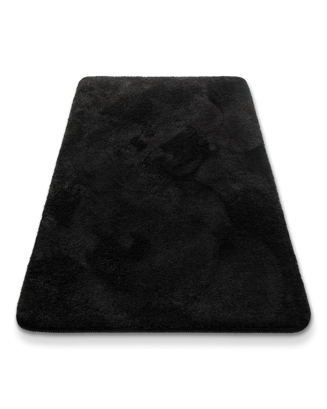 Badematte Badteppich Joris Schwarz flauschig Freisteller Perspektive