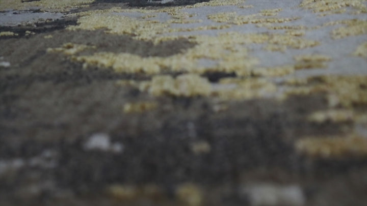 Manhattan Teppich gold Kurzflor rechteckig