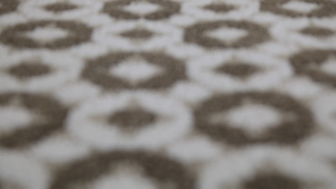 J&J Badteppich taupe beige  Kurzflor rechteckig