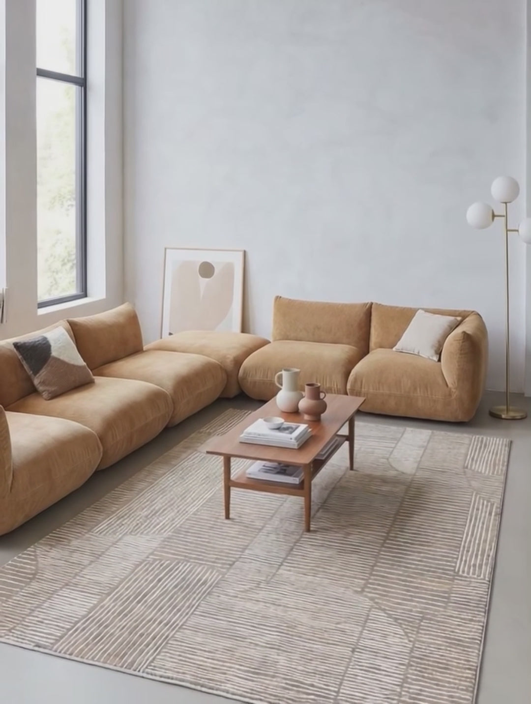 Esprit Kurzflorteppich Beige Grau "Raymond"