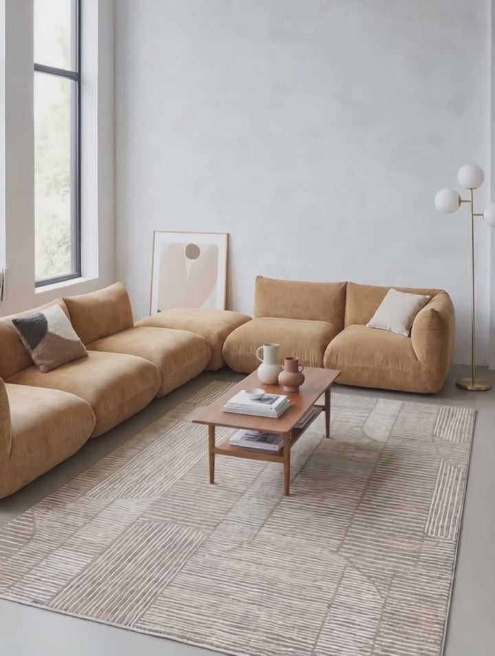 Esprit Kurzflorteppich Beige Grau "Raymond"