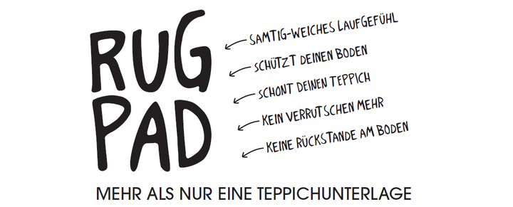 RugPad Basic Antirutschmatte hellgrau Kurzflor rund
