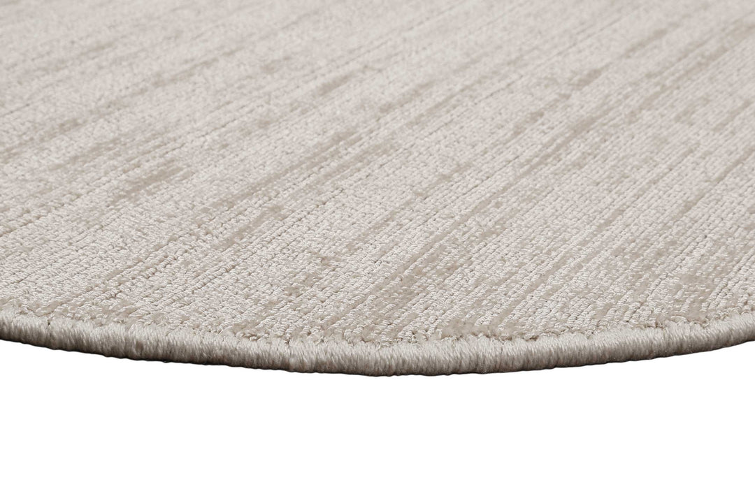 Gil Teppich creme beige Kurzflor rund