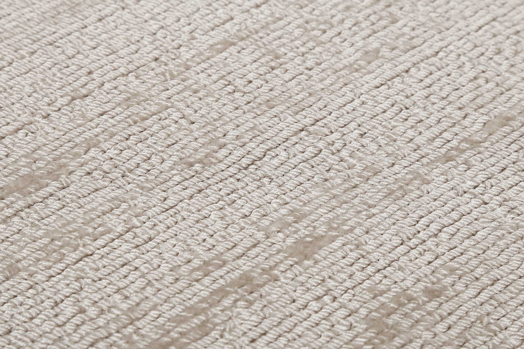 Gil Teppich creme beige Kurzflor rund