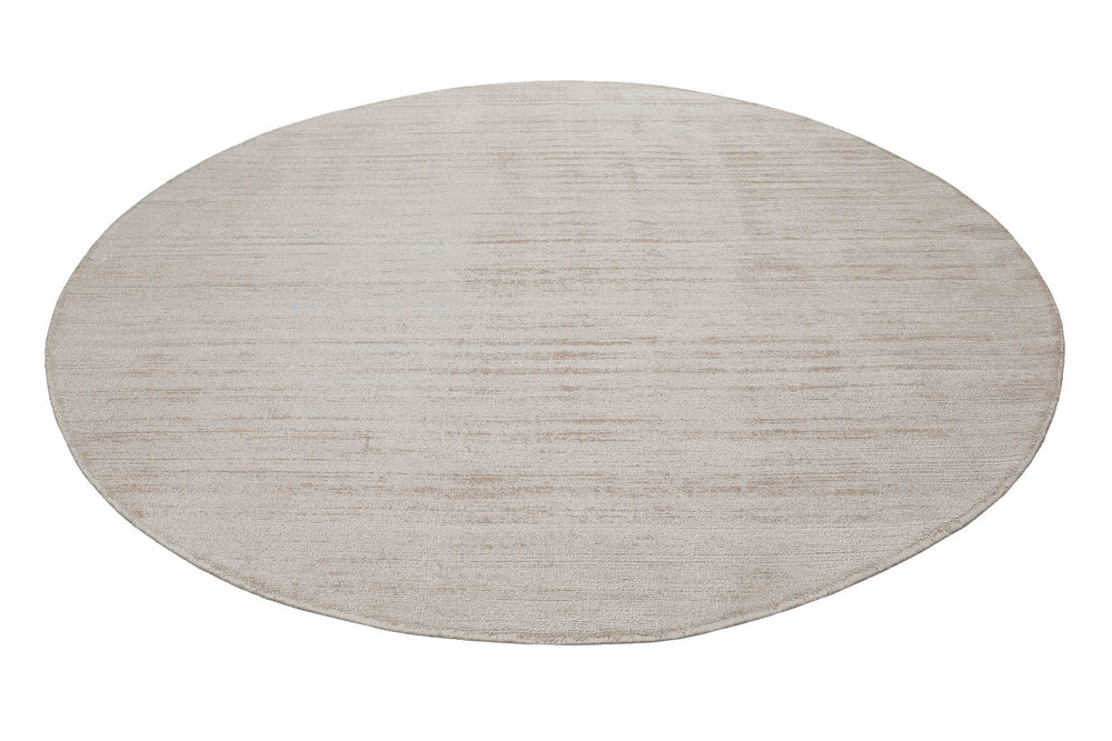 Gil Teppich creme beige Kurzflor rund